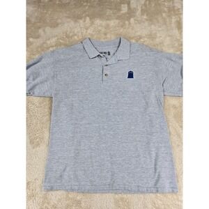 Ripple Junction Doctor Who TARDIS Embroidered Polo Shirt Men's Gray Size M